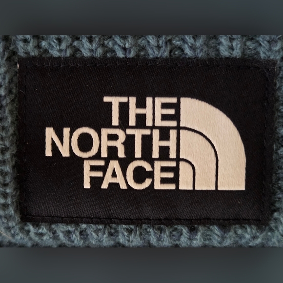 The North Face Salty Dog Jersey Lined Cuffed Dockworker Beanie Teal Blue NWOT - Picture 3 of 8
